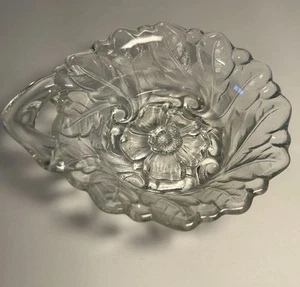 Vintage Indiana Glass Wild Rose Candy Nut Dish - Picture 1 of 7