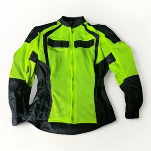 JOE ROCKET Mesh Motorcycle Jacket Padded Hi-Vis YELLOW Men's Small NWOT - Picture 1 of 6