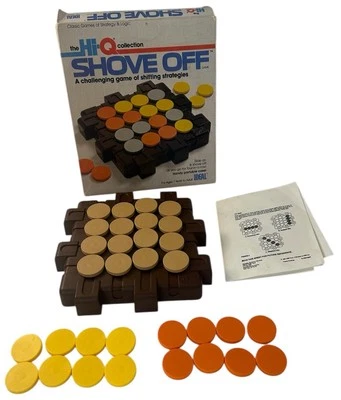 Hi-Q IDEAL SHOVE OFF Game From 1984  In Original Box Travel Vintage Complete - Image 1 of 4