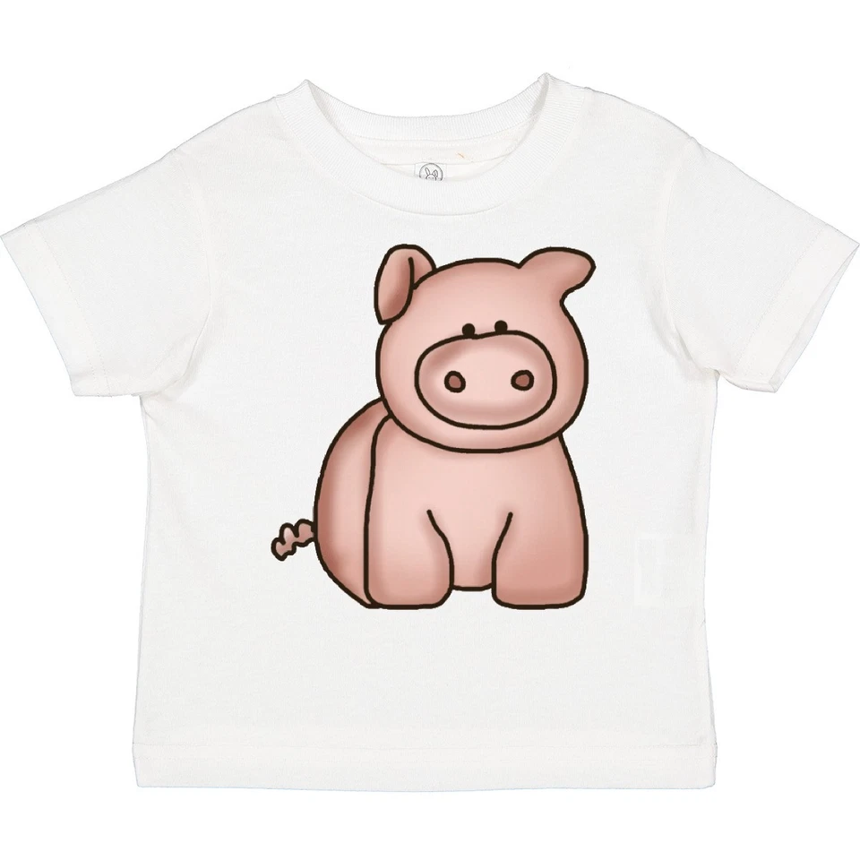 Inktastic Lindo Cerdito Niño Pequeño Camiseta Granja Tocino Cerdito Animal Familia Hijo Niño Foto 1 de 1