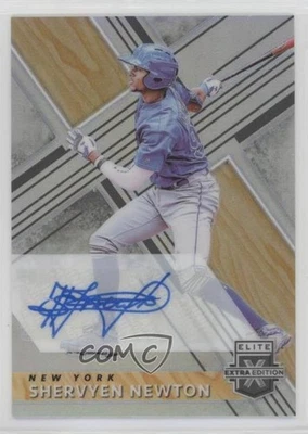 2019 Panini Elite Extra Edition Opti-Chrome Holo Signatures Shervyen Newton Auto - Image 1 of 2