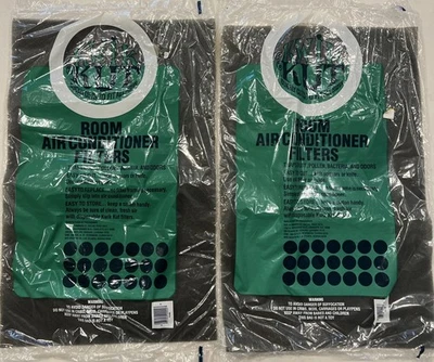 Lot of 3 - Kwik Kut Foam Air Conditioner Filters Vintage 15" x 24" x 1" NOS New - Image 1 of 4