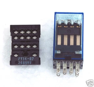 2pc Relay Socket OMRON PY14-02 PY14 14P PCB soldering for MY4 MY4N MY4NJ Japan - Picture 1 of 7
