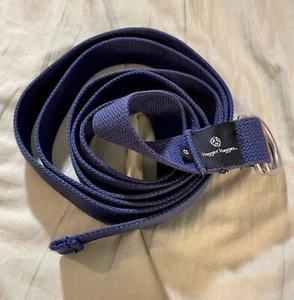 Yoga Strap Hugger Mugger 8ft Cotton D-Ring - Blue - Mint! - Picture 1 of 2