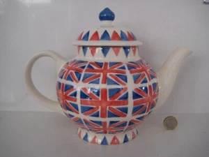 EMMA BRIDGEWATER UNION JACK BANDIERA DESIGN REGINA GIUBILEO GRANDE TEIERA COMMEMORATIVA - Foto 1 di 17