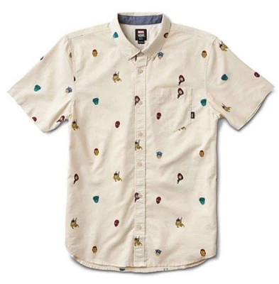 Vans x Marvel Houser Super Hero Button Up Short Sleeve Boys SZ L New “Sold Out” - Image 1 of 4