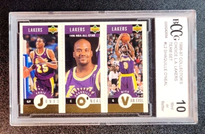 1996-97 Collector's Choice #L2 - Shaquille O'Neal L.A. Lakers Team Sets BCCG 10 - Image 1 of 2