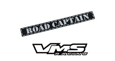1 VMS ALUMINIO CARRETERA CAPITÁN MOTOCICLISTA CLUB BAR RANGO EMBLEMA INSIGNIA B Foto 1 de 3