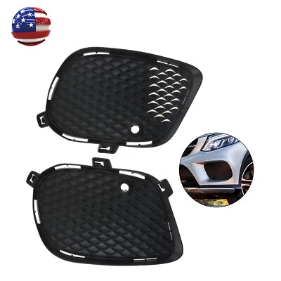 Пара чехлов решетки противотуманных фар для Mercedes-Benz GLE550 GLE400 GLE350 16–18 годов выпуска - Изображение 1 из 4