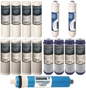 UMKEHROSMOSE ERSATZFILTER SET RO KARTUSCHEN 15 STÜCK MIT 400 GPD MEMBRAN  - Bild 1 von 3