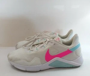 Nike Women's Legend Essential Training Shoes Sneakers White/Pink CQ9545-103 9.5 - Picture 1 of 12