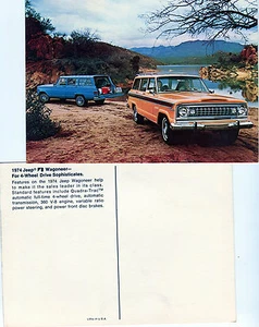 Jeep Wagoneer Jumbo 1974 postal publicitaria - Imagen 1 de 1