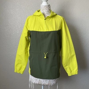 Xersion Womens 1/4 Zip Jacket Large Fall Chartreuse Rain Water Resistant Hooded - Picture 1 of 15