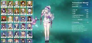 AR56 [NA] Mizuki Emilie Neuvillette Chiori Kazuha +6 Heroes 2 Weapons - Afbeelding 1 van 2