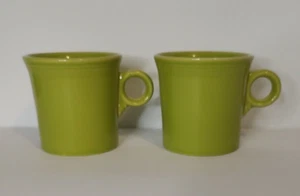 Set of 2 HLC FIESTA WARE-USA O-Ring Handle Mug Lemon Grass 10.25 oz Excellent - Picture 1 of 4