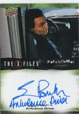 X-Files UFOs and Aliens 2019 INSCRIPTION Auto A-EB Eric Breker Ambulance Driver - Image 1 of 2