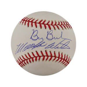 Bill Buckner & Mookie Wilson Dual Autographed Signed OML Baseball (Steiner Holo)