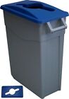 Mobile Recycling Waste Catering Office Container with Lid - 65 Litre