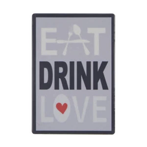 Divertido imán para nevera - Eat Drink Love - Imagen 1 de 1