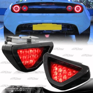 Universal 12 Volt F1 Style Red Lens Red 12 LED Third 3rd Brake Light Lamp - Picture 1 of 4