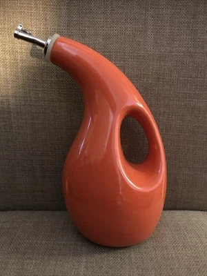Botella de AOVE Rachel Ray dispensador de aceite de oliva gres Cruet naranja H016S Foto 1 de 4
