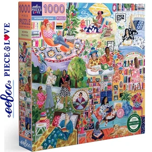 eeBoo WOMEN READING 1000 Teile Square Puzzle Super Deluxe PZTWRD - Bild 1 von 6