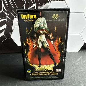 LADY DEATH 1999 COMMEMORATIVE CHAOS CHRISTMAS ORNAMENT-toyfare Sealed - Picture 1 of 6