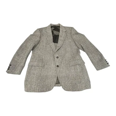 Blazer de tweed Stafford Harris de colección para hombre 46R marrón espiga tweed lana escocesa Foto 1 de 4