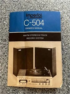 Imperial Superscope C-504 Stereo 8-Track System Owners Manual 199-1364 - Picture 1 of 5