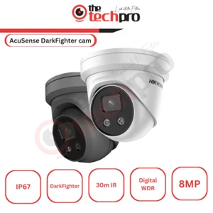 Hikvision 8 MP fotocamera IP microfono integrato DS-2CD2386G2-IU CCTV AcuSense DarkFighter - Foto 1 di 3