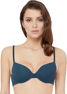 Lou Nothing Shape Marine Blue Underwired Push up Bra 34B - Picture 1 of 2