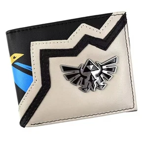 Zelda Silver Metal TriForce Symbol Badge Men's Bi-Fold Wallet - Picture 1 of 3