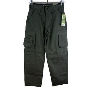 Boy Scouts of America Convertible Canvas Cargo Pants Shorts Youth SZ 10 26X28 NW - Picture 1 of 17