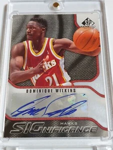 2009 SP Game Used Edition Dominique Wilkins AUTO Significance - Ready to Grade - Picture 1 of 3