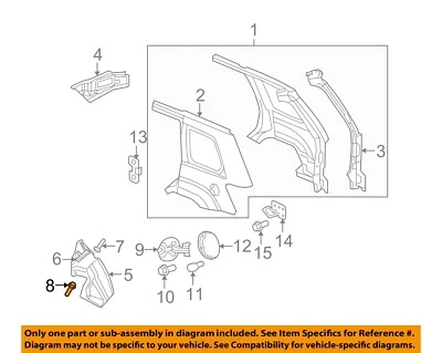 Componentes de parachoques delantero CHRYSLER OEM 84-20 CV - Cubierta de parachoques remache 34201621 Foto 1 de 2