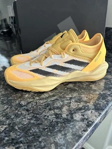 adidas Adizero Select 2.0 In Semi Spark Yellow, Core Black, NWB Sz 8 Men 9 Lady - Picture 1 of 8