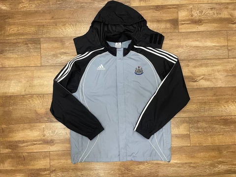 NEWCASTLE UNITED FC 2006 FOOTBALL SOCCER JACKET TOP ADIDAS SIZE L Cover