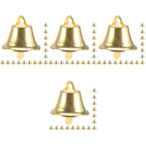Set of 4 Trompetenglocke Baby Kleine Glöckchen Basteln Alte Glocken - Zdjęcie 1 z 12