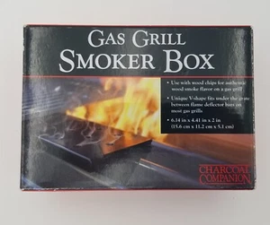 Charcoal Companion V-Shaped Stainless Steel Smoker Box for Gas Grills Black - Picture 1 of 5