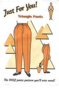 2000 Darlene Miller Just For You Triangle Pants 5102 sewing pattern uncut - Picture 1 of 3