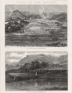 Terraza Blanca Perdida Te Tarata Lago Rotomahana Nueva Zelanda Aguas Termales 1868 Impresiones - Imagen 1 de 1