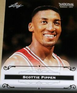 Scottie Pippen 2012 LEAF "EXCLUSIVE" COLLECTORS HALL OF FAME PROMO CARD