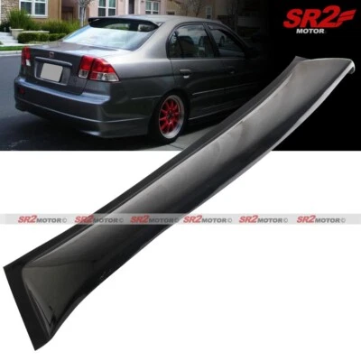 Alerón de techo trasero ventana visera protector ala se adapta a Honda Civic Sedán 2001-2005 Foto 1 de 3