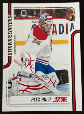 Alex Auld 2011-12  Score Hockey #335 Ottawa Senators - Image 1 of 2