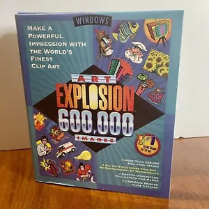 Art Explosion 600,000 Images Clip Art CD-ROM PC Big Box Windows 1990s - Picture 1 of 11