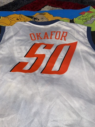 2004 Rookie NBA Reebok Charlotte Bobcats #50 Okafor Basketball Jersey Xl Cover