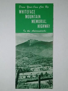 c.1960's Whiteface NY Memorial Highway Adirondacks Vtg Tourist Pamphlet Brochure - Picture 1 of 3