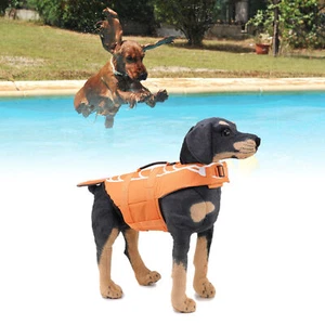 Dog Life Preserver Adjustable Ergonomics Safe Dog Floatation Swimming Vest - Picture 1 of 21