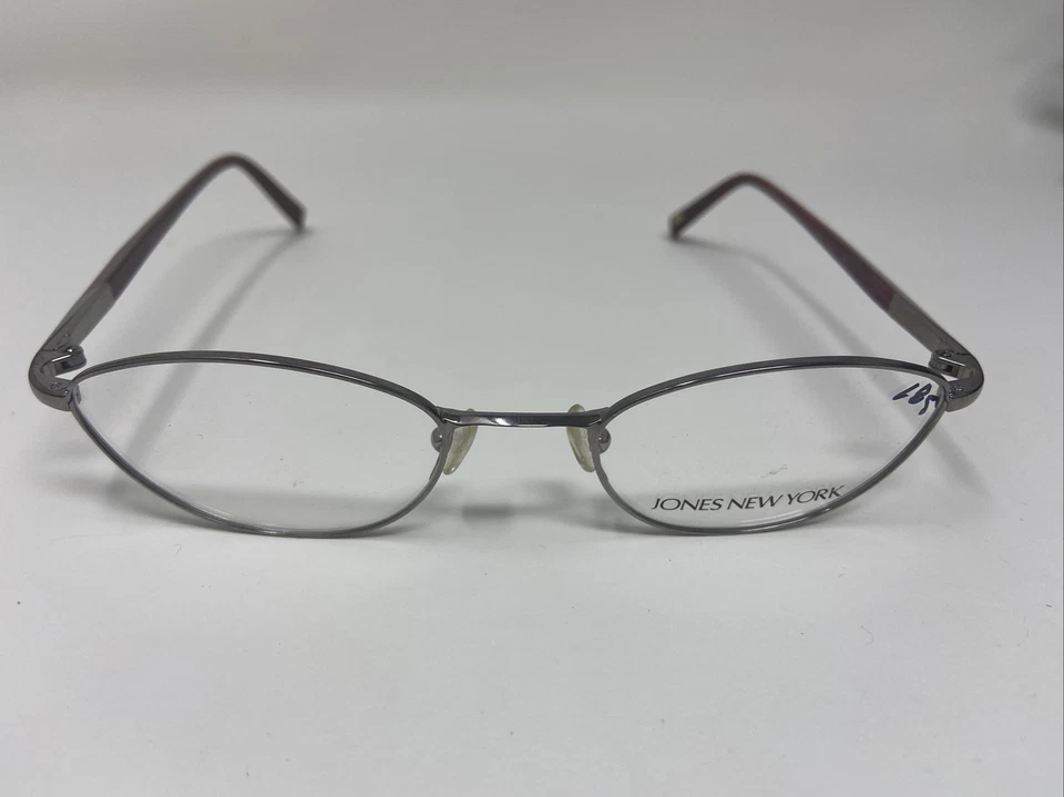 MARCO DE GAFAS JONES NEW YORK PLATA MALVA ROJO OVALADO 48-19-135 IS48 Foto 1 de 4