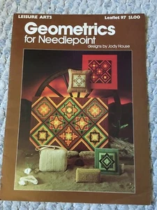 Geometrics for Needlepoint COTTAGECORE - Leisure Arts Leaflet 97 vintage 1977 - Picture 1 of 2